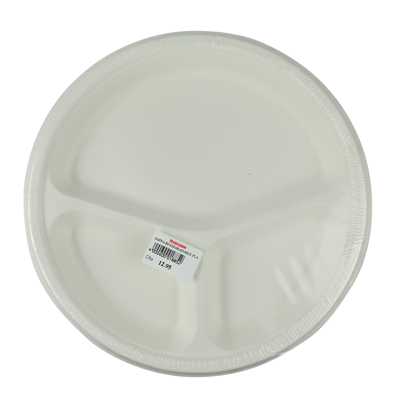 SAPNA BIODEGRADABLE PLATE DIV NO 10 25PCS