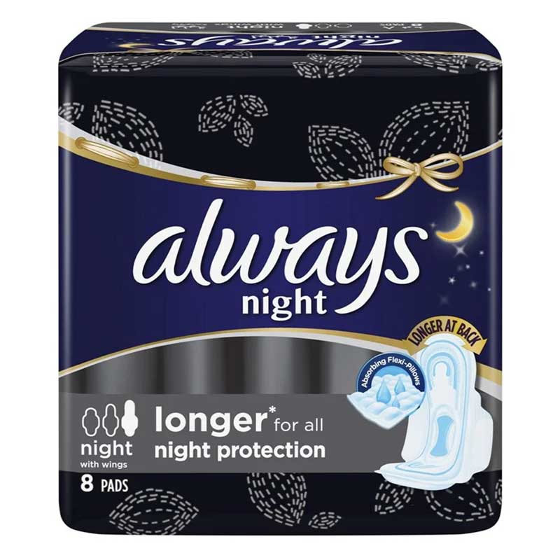 ALWAYS BLK NIGHT W/WINGS 8s