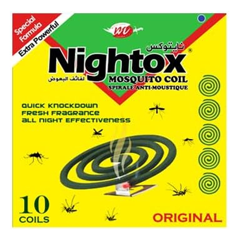 NIGHTOX ORGINAL MOSQUITO COIL 10PC