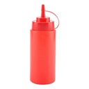 [0100002975] CHEFSET PLASTIC SQUEEZER DISPENSER 12OZ RED