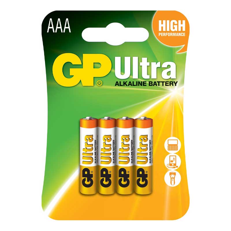 GP ULTRA ALKALINE 4S AAA LR03 1.5V