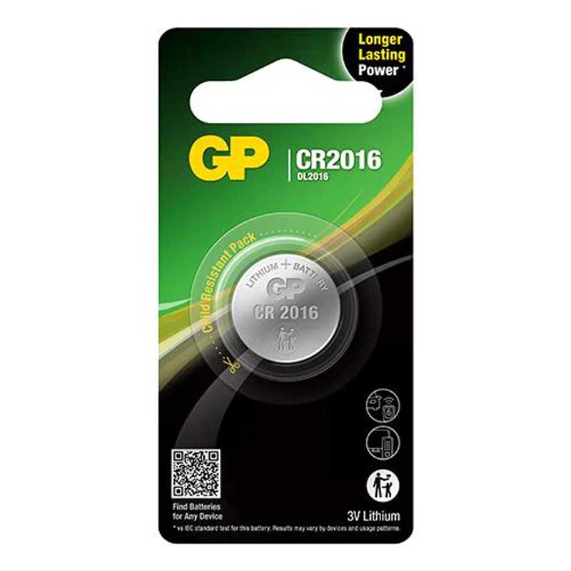 GP CR2016 LITHIUM 3V