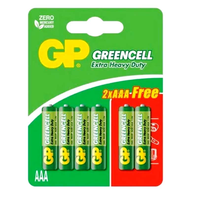 GP15G4/2-IU6 GREENCELL EXTRA HEAVY DUTY 4+2 AA R6P 1.5V