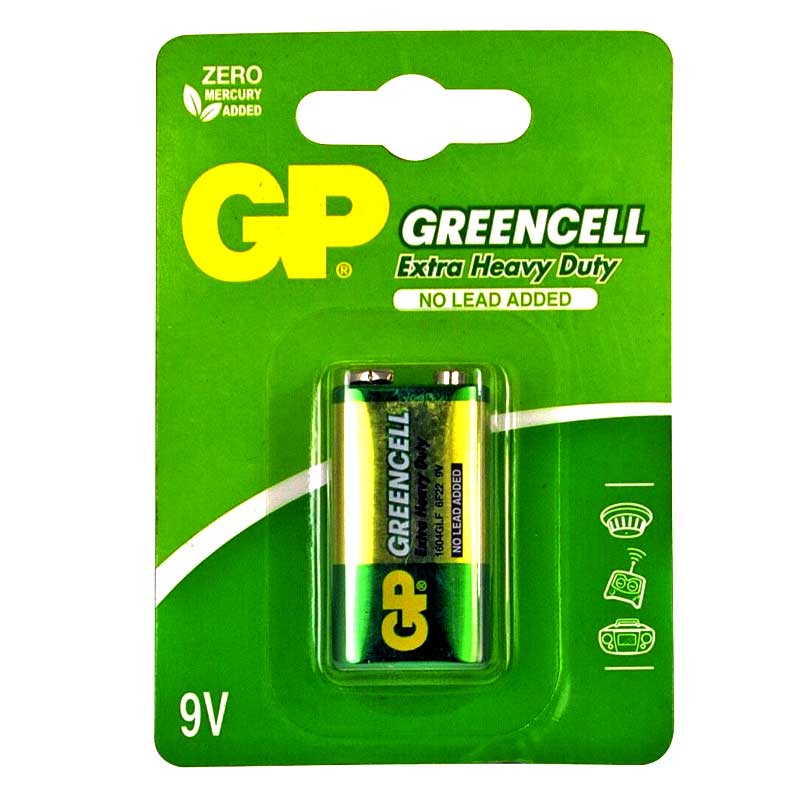 GP GREENCELL EXTRA HEAVY DUTY 6F22 9V
