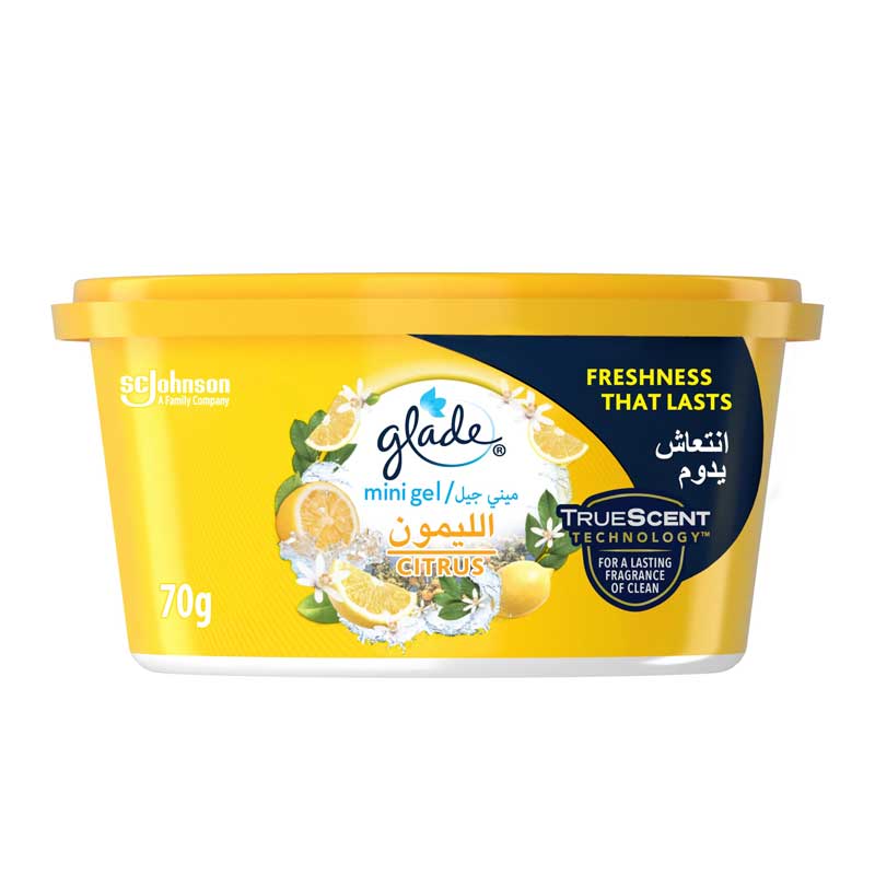 GLADE MINI GEL CITRUS 70GM