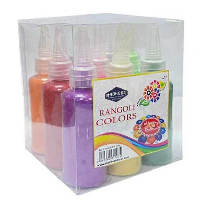 MADHOOR RANGOLI BOTTLE 9 COLORS
