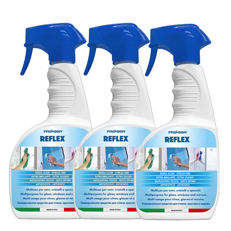 REFLEX GLASS CLEANER 750X3
