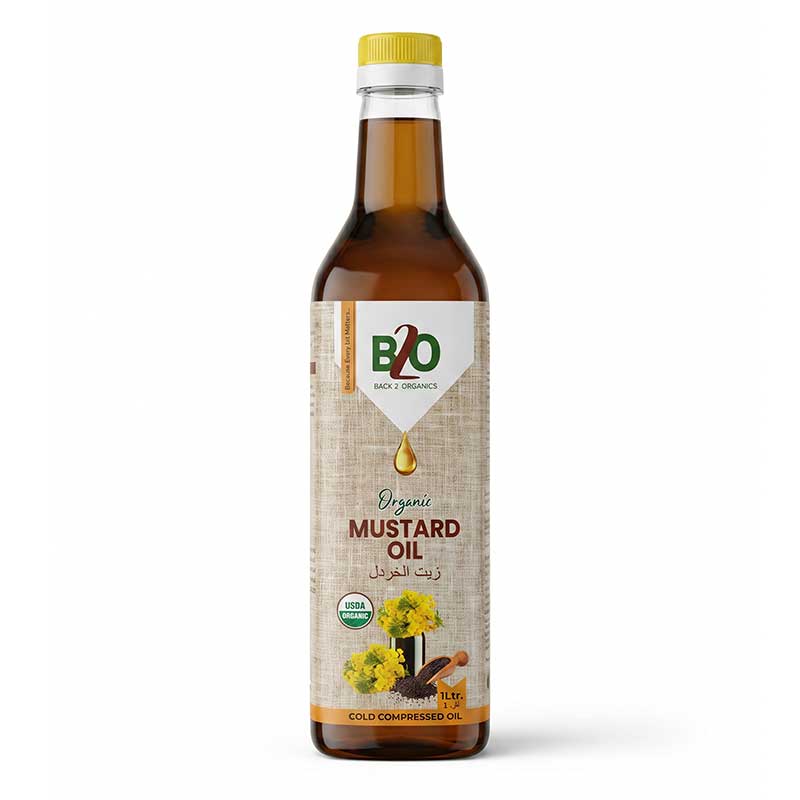 BACK 2 ORGANICS MUSTARD OIL 1LTR
