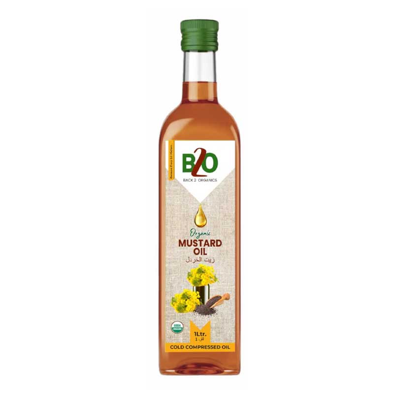 BACK 2 ORGANICS MUSTARD OIL 1LTR