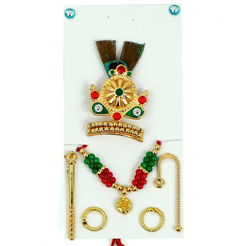 LADDU GOPAL MUKUT MALA SHRINGAR SET