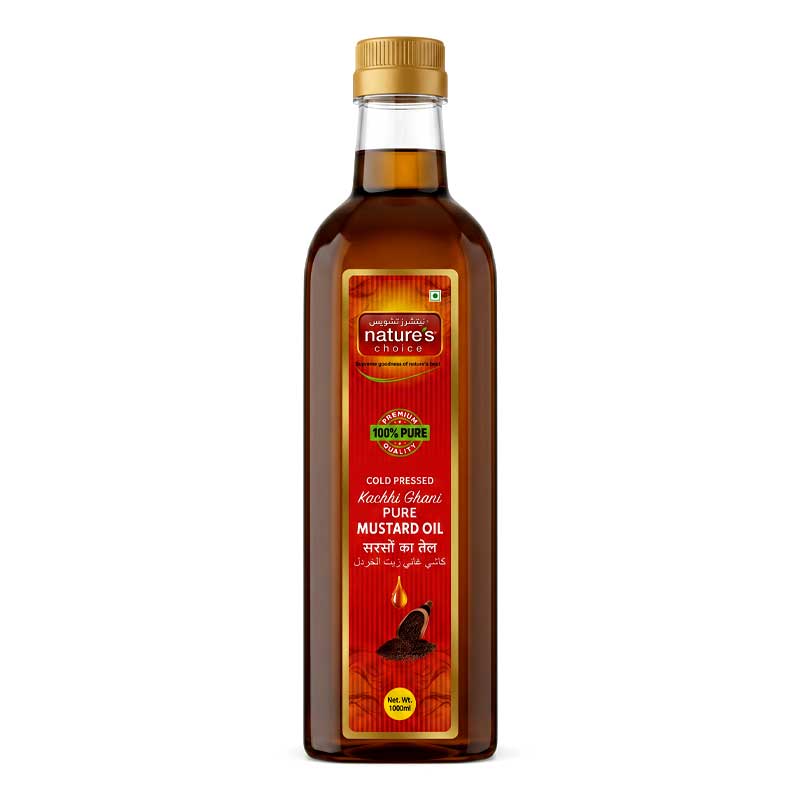NATURES CHOICE KACHHI GHANI PURE MUSTARD OIL 1000ML