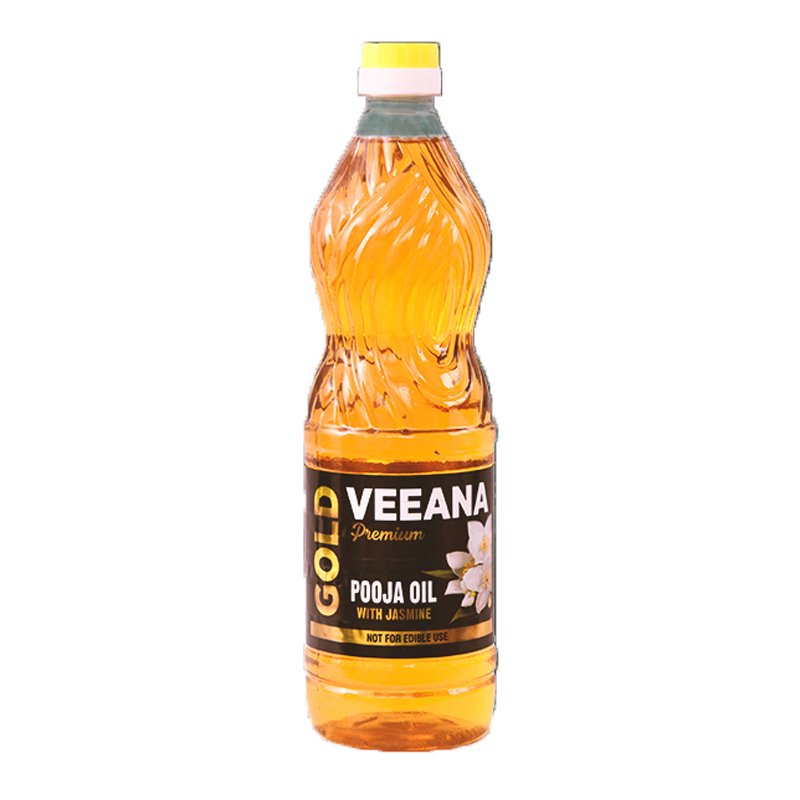 VEEANA POOJA OIL GOLD WITH JASMINE 800ML