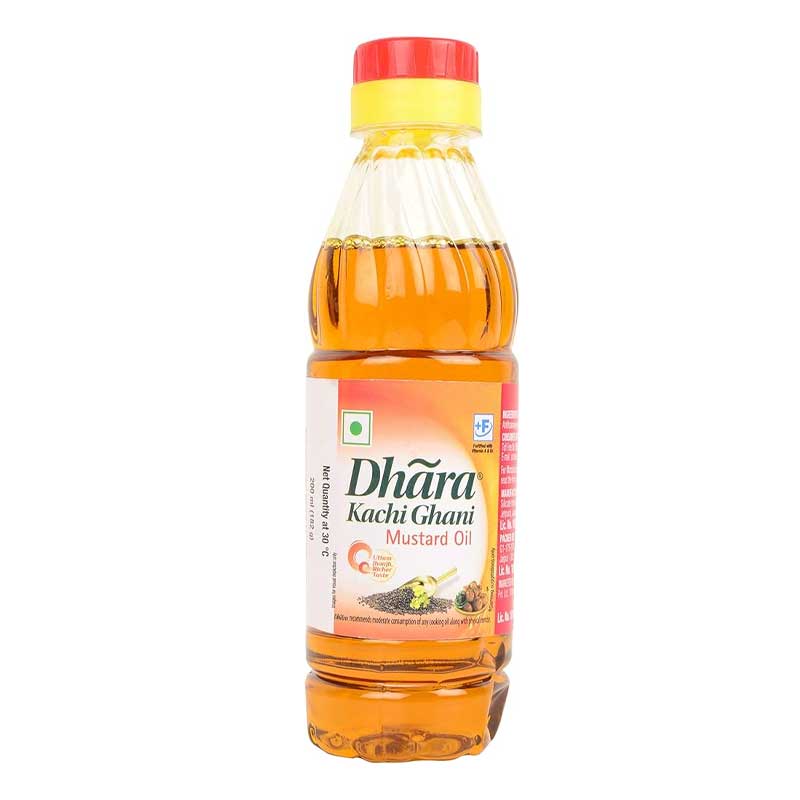 DHARA KACHI GHANI MUSTARD OIL PET BOTTLE 200ML