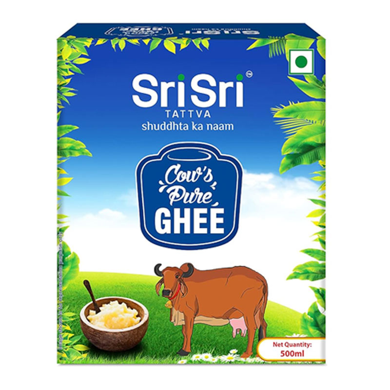 SRI SRI PURE COW GHEE TIN 500GM