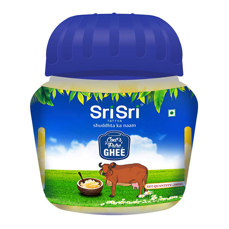 SRI SRI PURE COW GHEE TIN 200GM