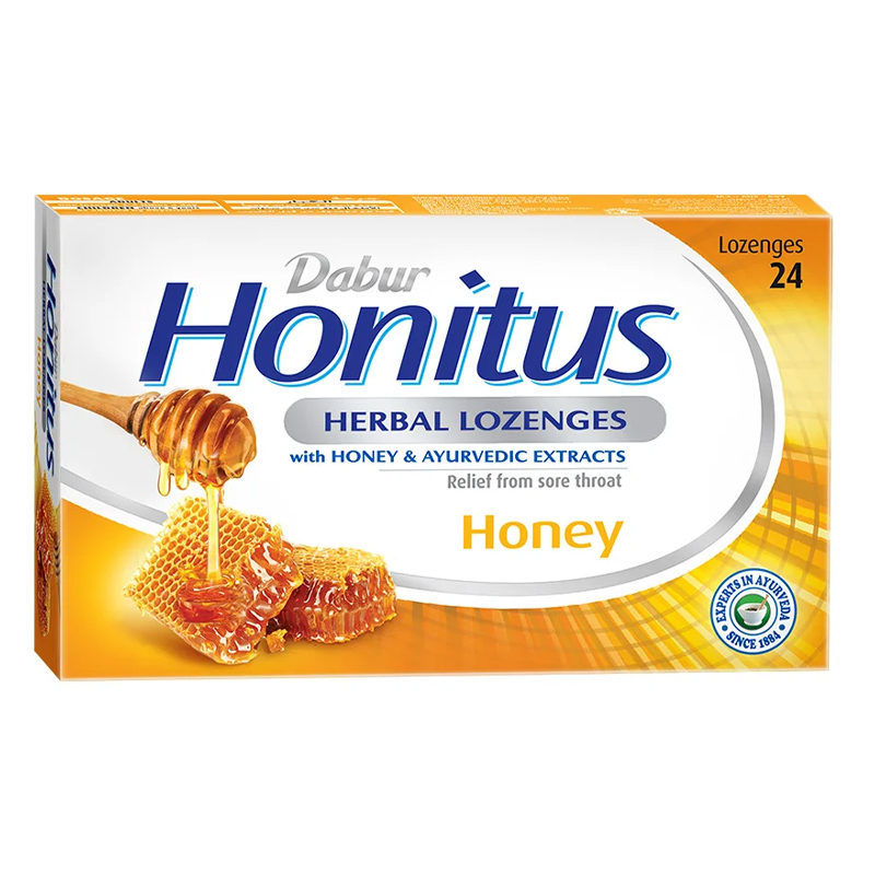 DABUR HONITUS HERBAL LOZ HONEY 2X12