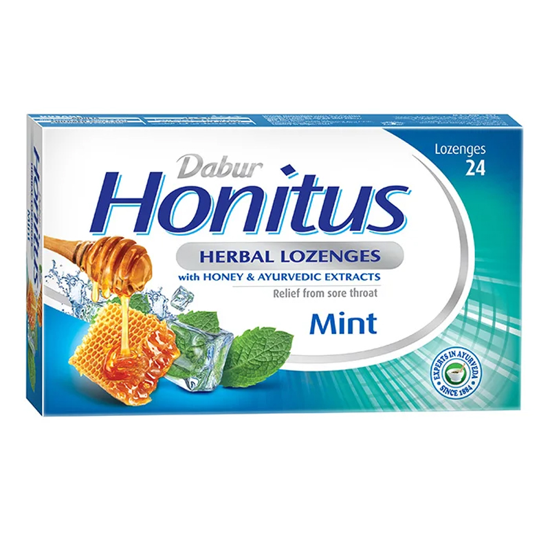 DABUR HONITUS HERBAL LOZ CMINT 2X12