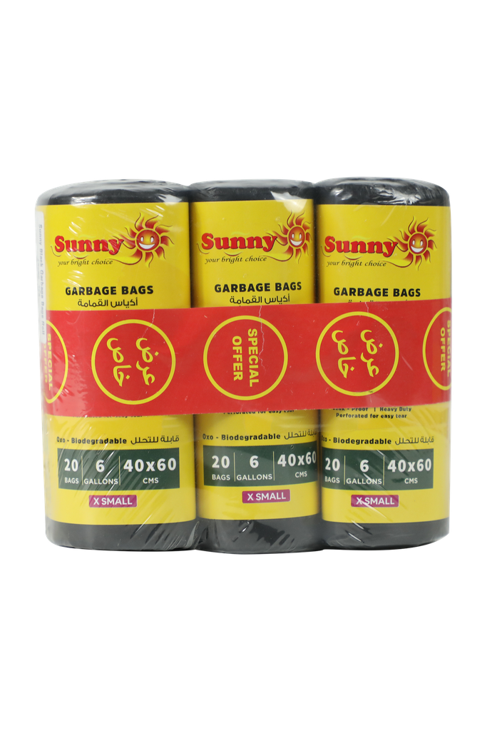 SUNNY GARBAGE BAGS 40X60 3X20S