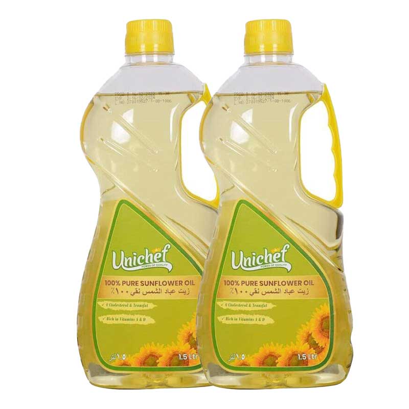 UNICHEF PURE SUNFLOWER OIL 2X1.5LTR