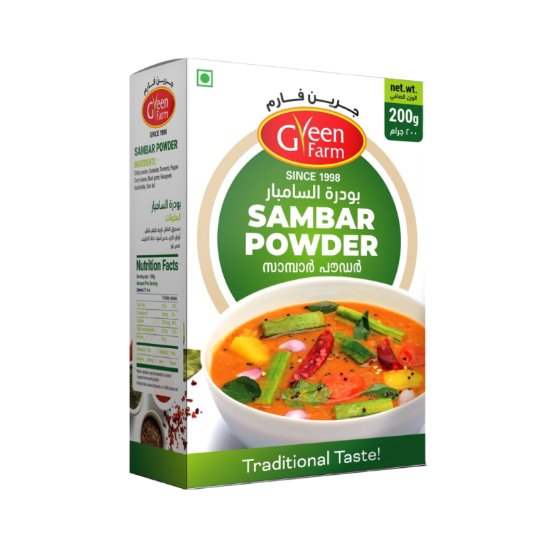 GREEN FARM SAMBAR POWDER 200G