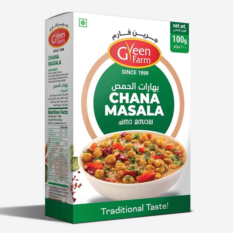 GREEN FARM CHANA MASALA 100G