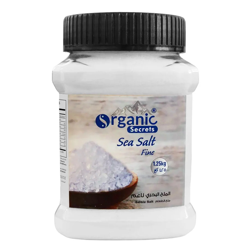 ORGANIC SECRET SEA SALT FINE 1.25 KG