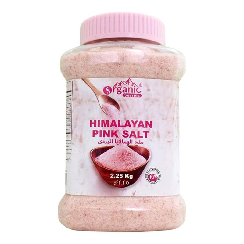 ORGANIC SECRET HIMALAYAN PINK SALT 2.25 KG JAR