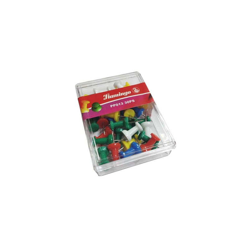 FLAMINGO PUSH PIN 30PCS