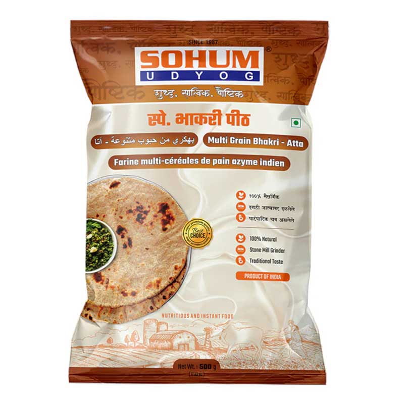 SOHUM MULTIGRAIN BHAKARI ATTA 500GM