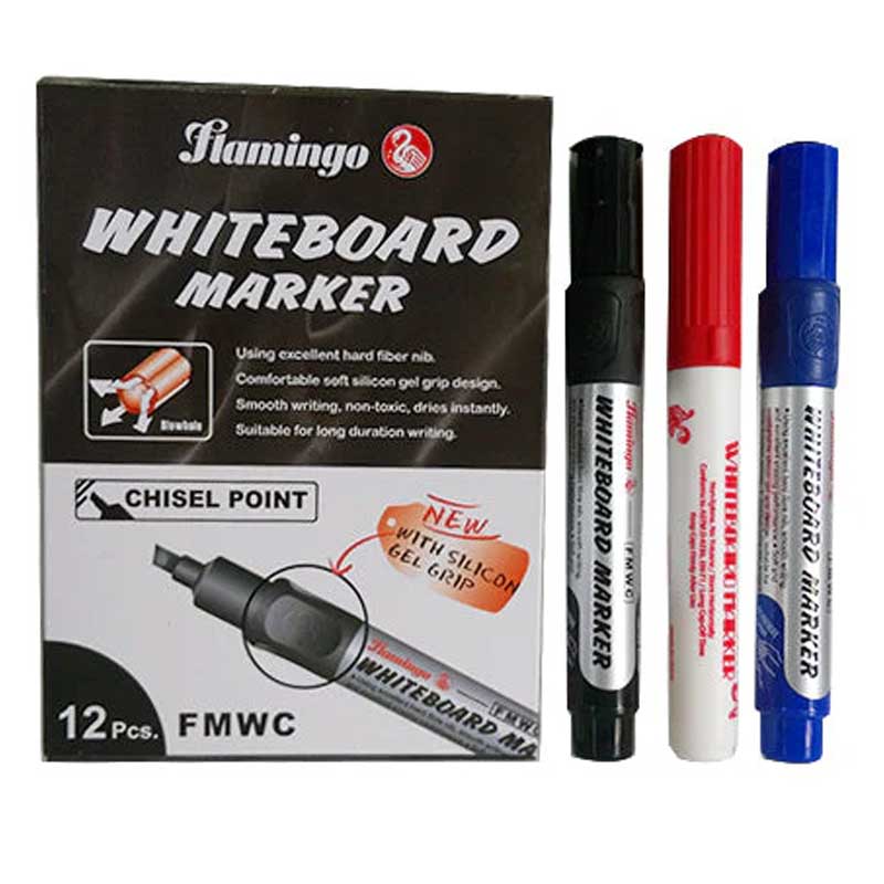 FLAMINGO WHITEBOARD MARKER BLACK