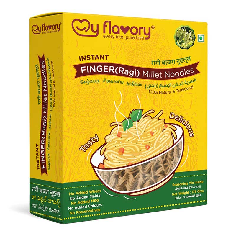 FLAVORY  GLUTEN FREE FINGER MILLET NOODLES 175 GM