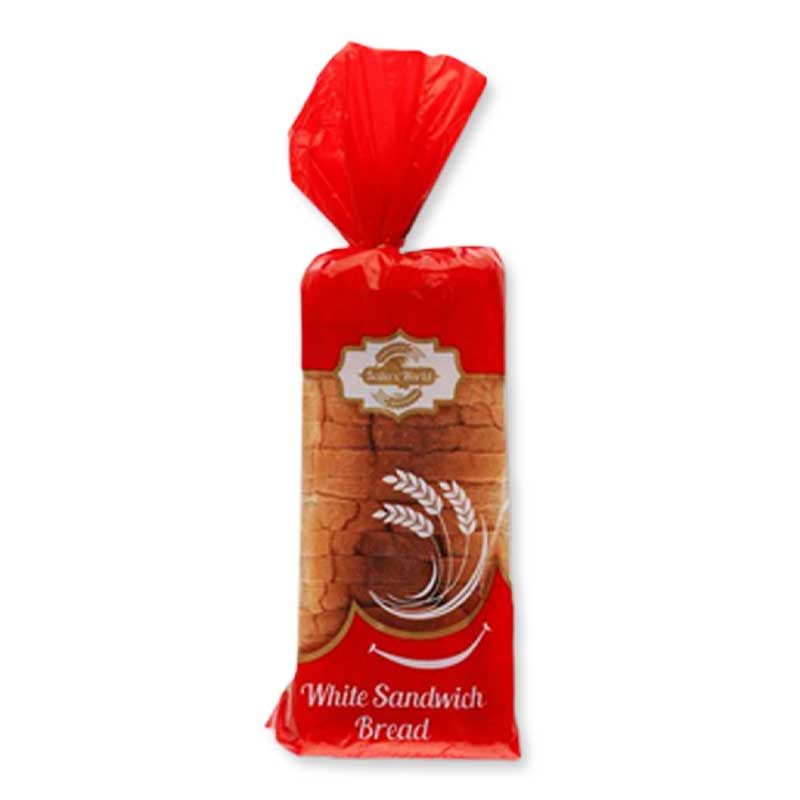 BAKERS WORLD WHITE SANDWICH BREAD 500GM