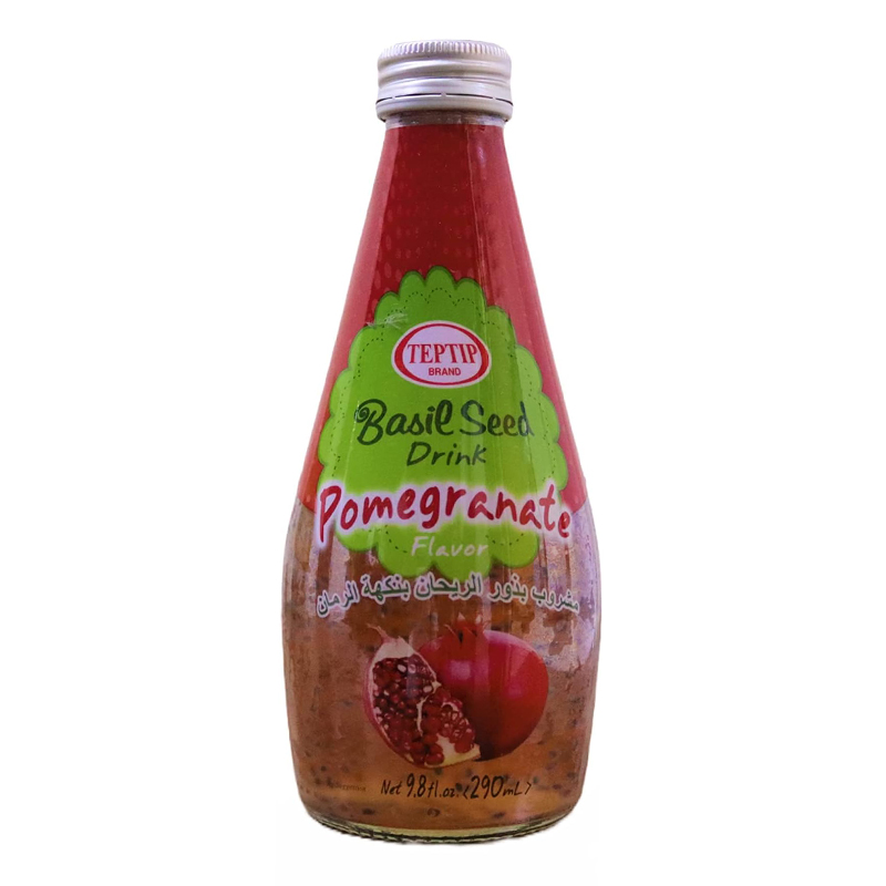 TEPTIP BASIL SEED DRINK  POMEGRANATE 290ML