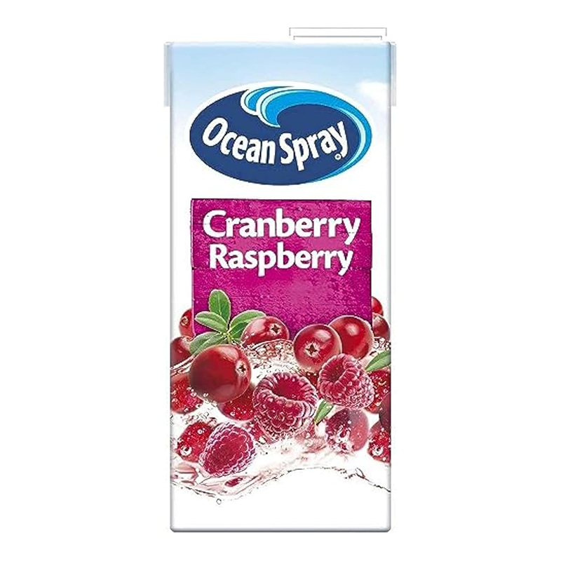 OCEAN SPRAY CRNBRY AND RSPBRY JUICE DRINK 1LT
