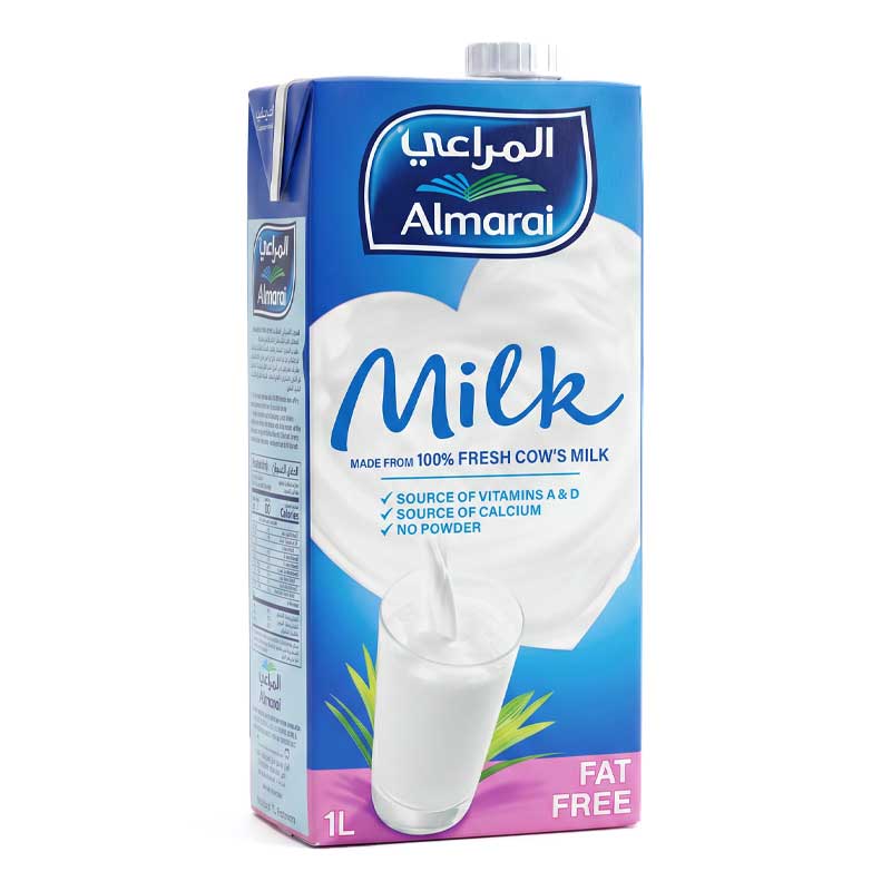 AL MARAI UHT MILK FF CB3 1LT