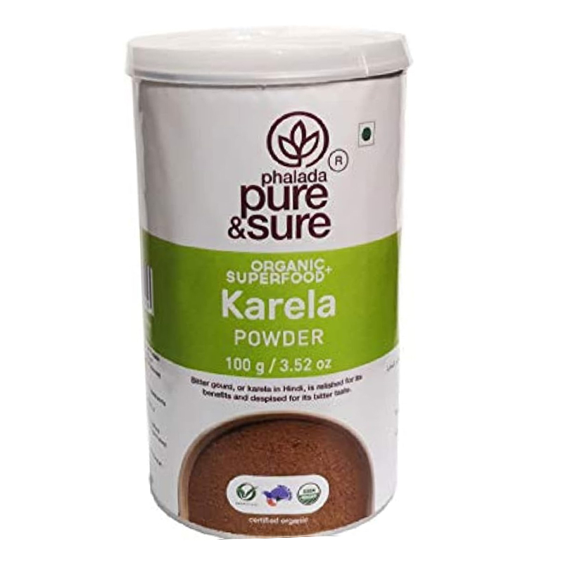 PURE &amp; SURE  ORGANIC  KARELA POWDER 100GM