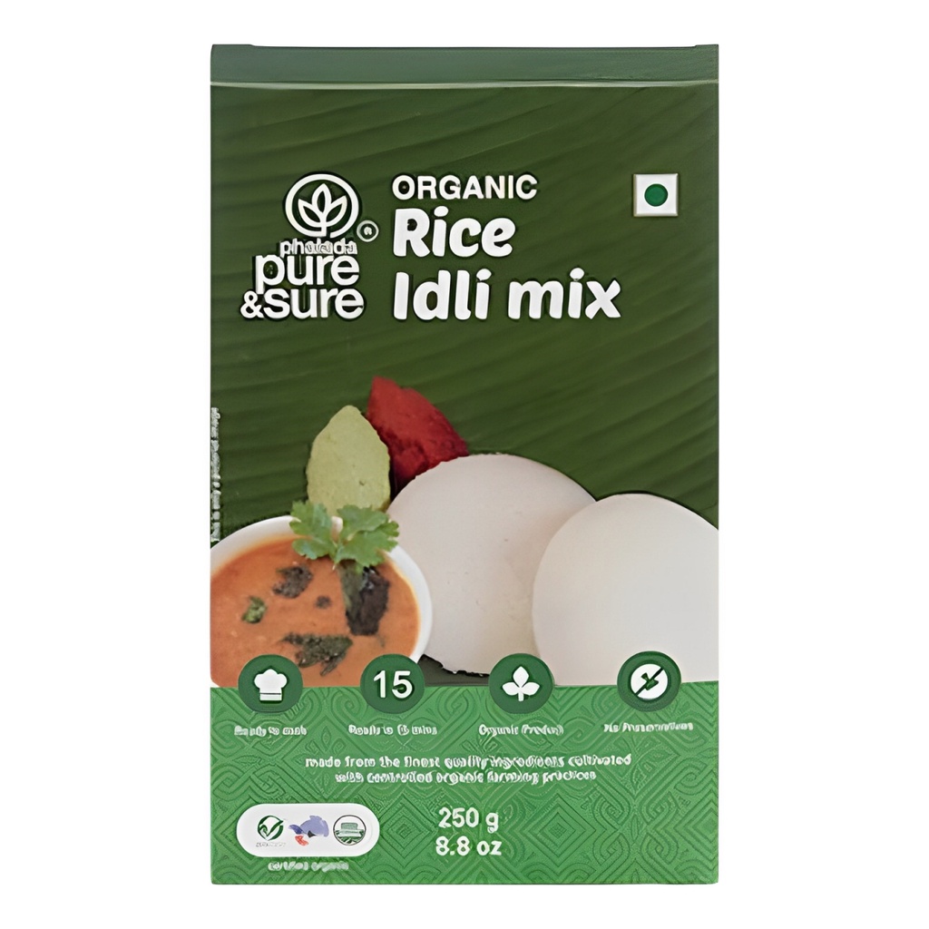 PURE &amp; SURE ORGANIC RICE IDLI MIX 250GM