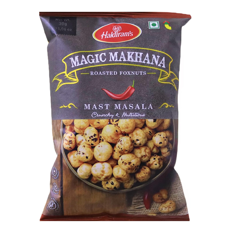HALDIRAMS ROASTED FOXNUTS MAST MASALA 30GM