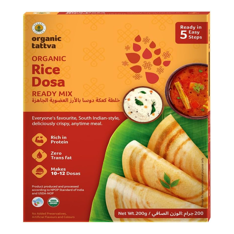W ORGANIC TATTVA RICE DOSA READY MIX 200GM