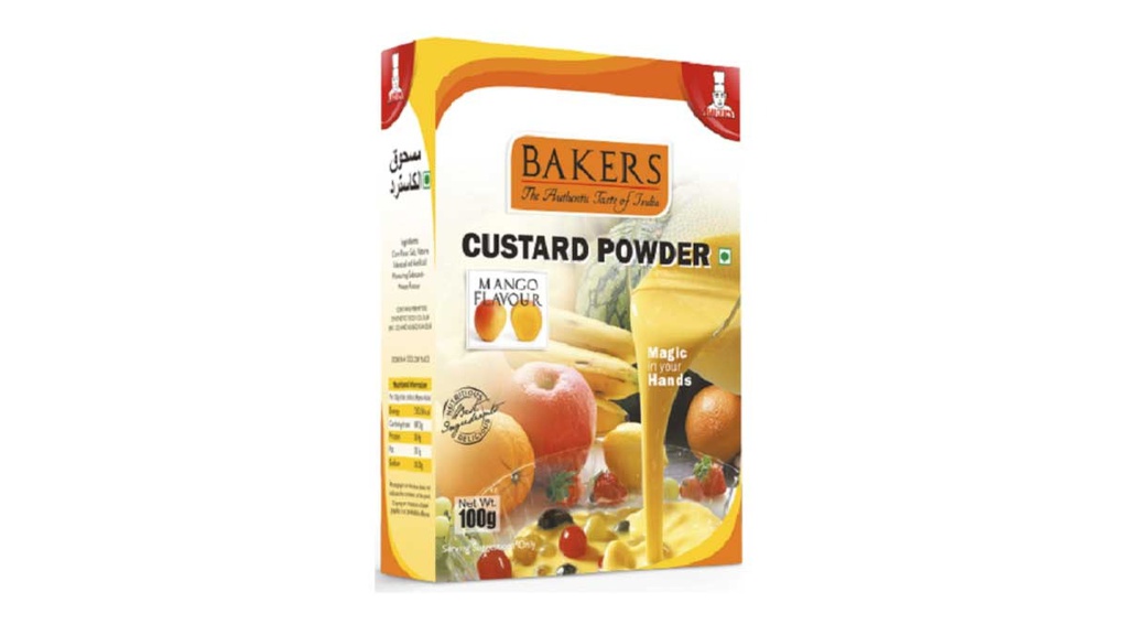 BAKERS CUSTARD POWDER MANGO 100GM