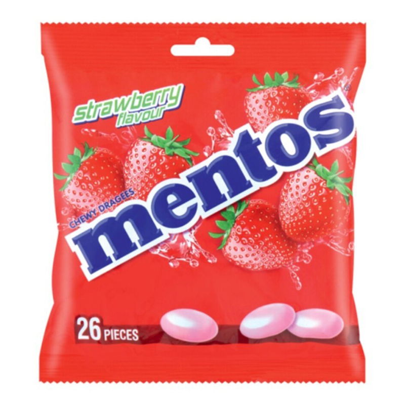 MENTOS MONO STRAWBERRY BAG 70.2 GM