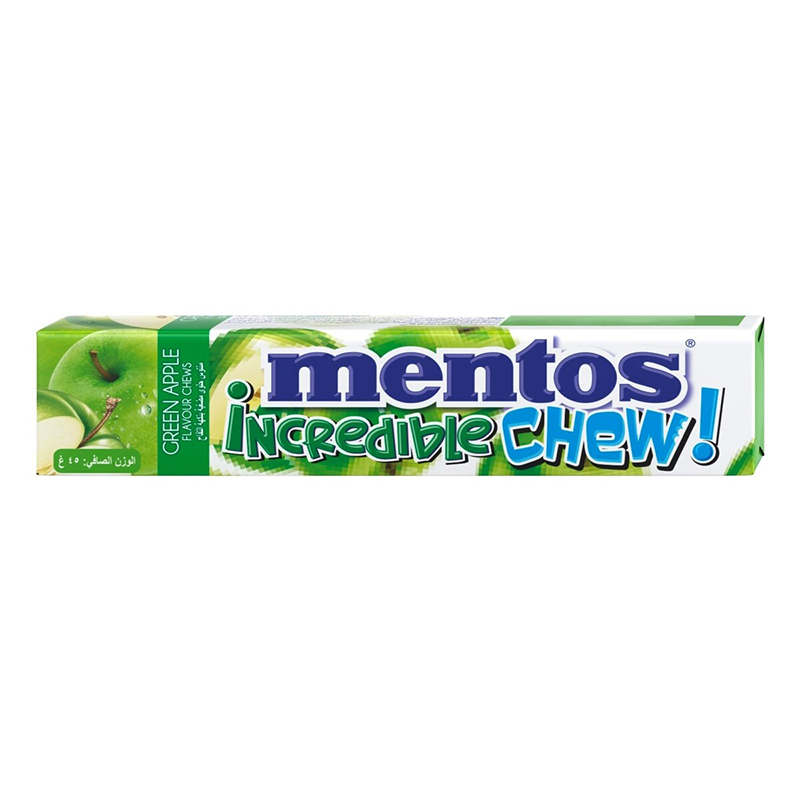 MENTOS  CHEW GREEN APPLE 45GM