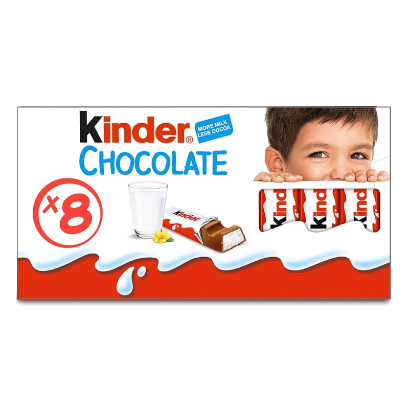 KINDER CHOCOLATE T8 100GM
