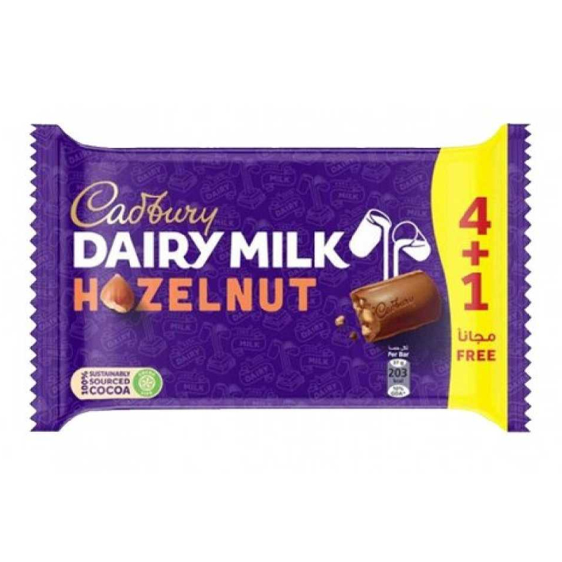 CADBURY HAZELNUT 4+1x35GM