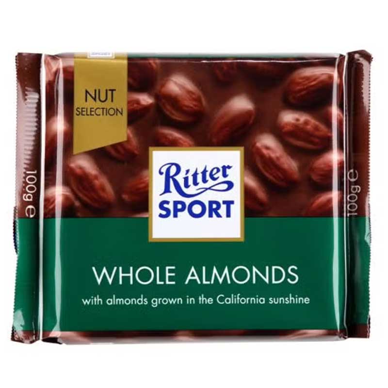 RITTER WHOLE ALMONDS 100G
