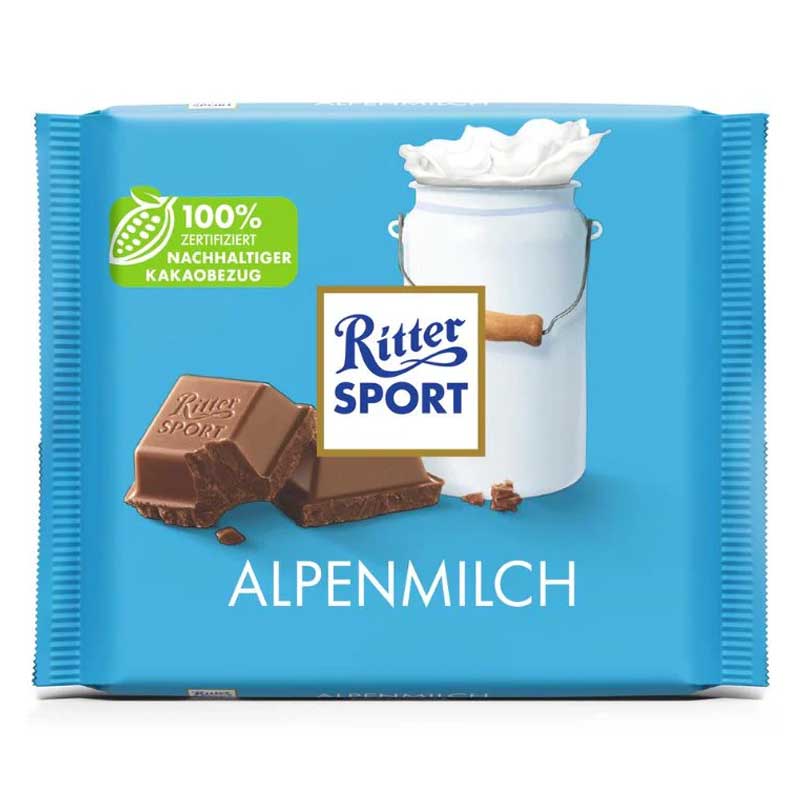 RITTER SPORT MILK CHOCO 100GM