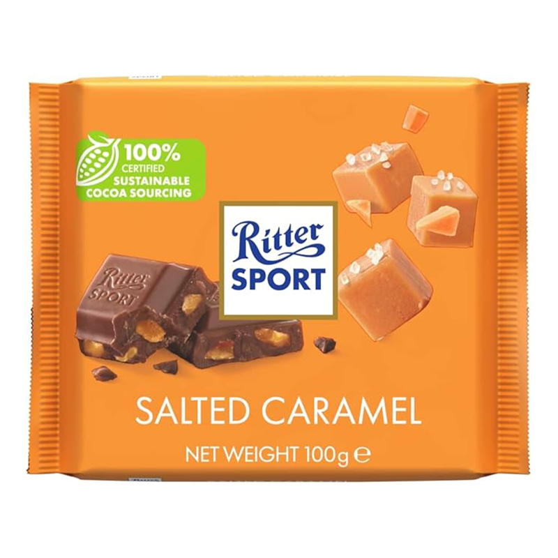 RITTER SPORT SALT CARAMEL100GM