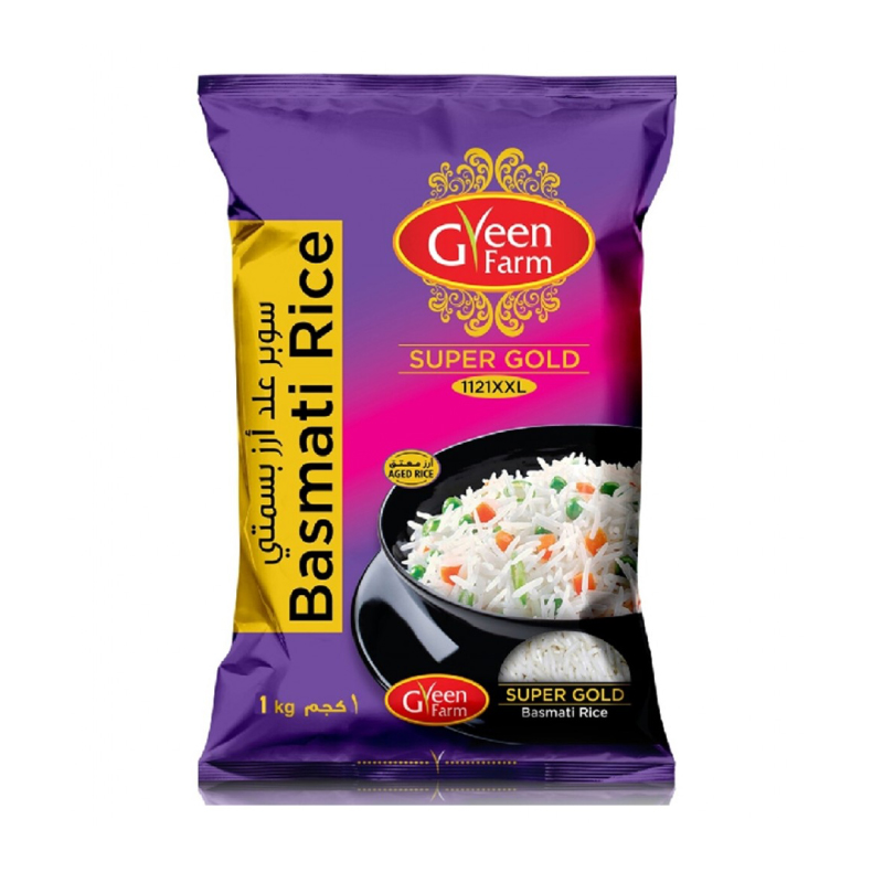 GREEN FARM SUPERGOLD BASMATI RICE  1KG