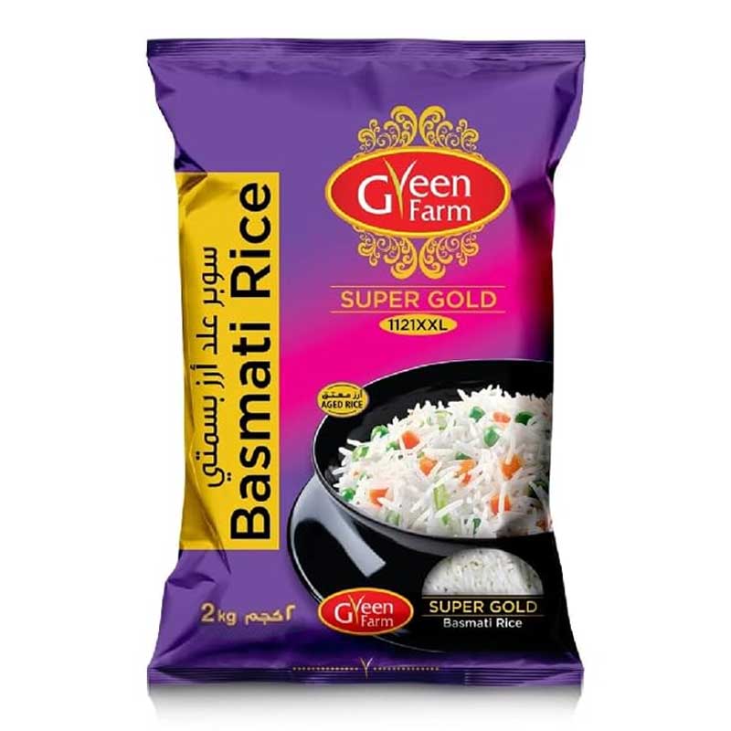 GREEN FARM SUPERGOLD BASMATI RICE 2KG