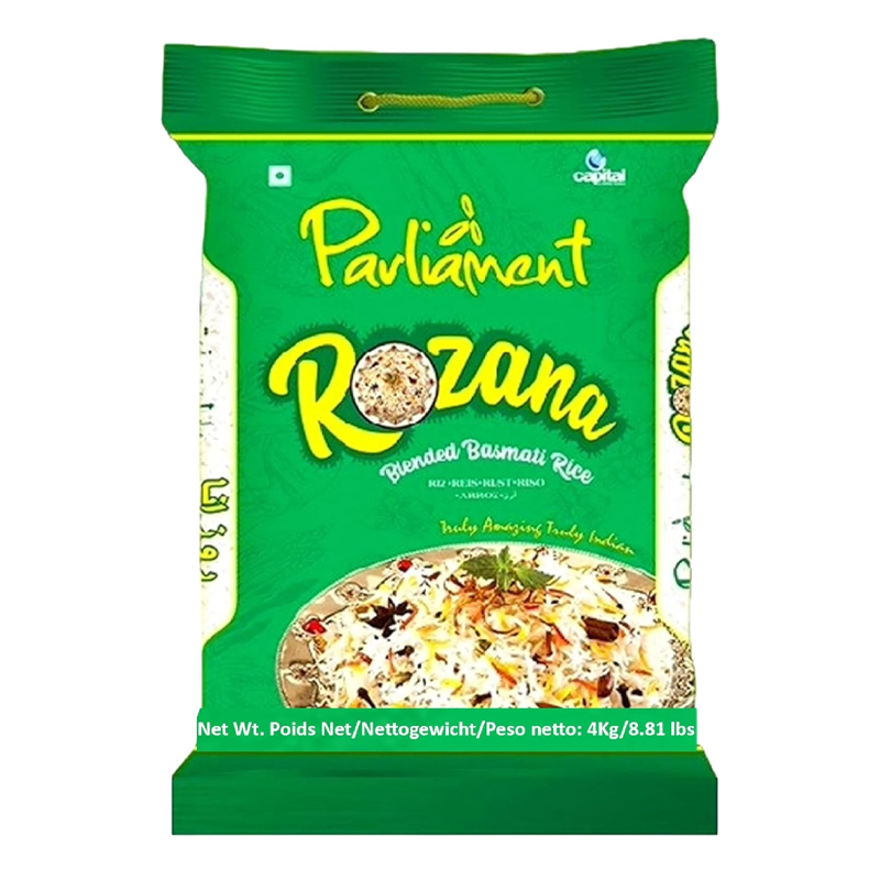 PARLIAMENT ROZANA BASMATI RICE 4KG